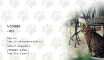 Animales y mascotas Tarjeta Profesional 852