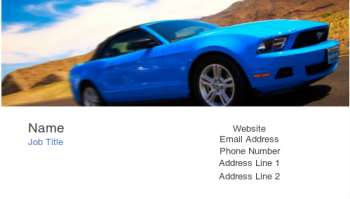 Automotive & Transportation Business Card 861