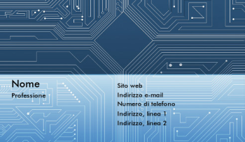 Tecnologia e informazione Biglietto da visita 129