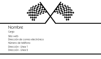 Automovilismo y transporte Tarjeta Profesional 1238