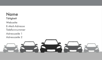 Automobilbranche & Transport Visitenkarte 185