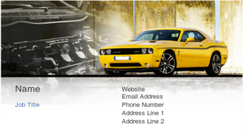 Automotive & Transportation Business Card 250