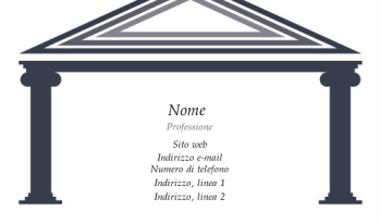 Settori politico e giuridico Biglietto da visita 1226