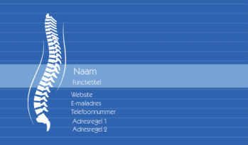 Gezondheidszorg en openbare veiligheid Visitekaartje 716