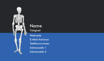 Gesundheitswesen & öffentliche Sicherheit Visitenkarte 518