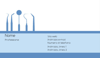 Sanità e pubblica sicurezza Biglietto da visita 578