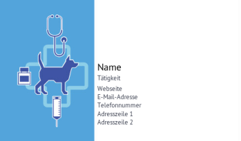 Tiere & Haustiere Visitenkarte 650