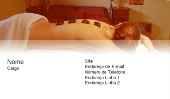 Beleza & Massagem Cartão de Visita 747