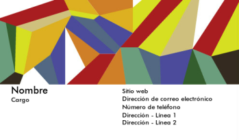 Entretenimiento, arte y música Tarjeta Profesional 1142