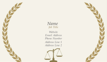 Legal & Politics Business Card 255