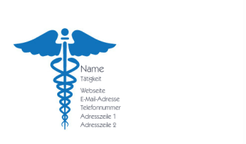 Gesundheitswesen & öffentliche Sicherheit Visitenkarte 184