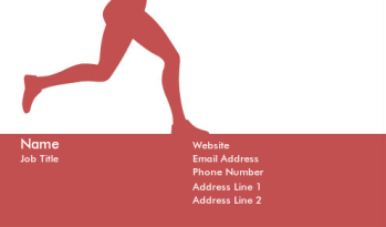 Sports & Fitness Business Card 707