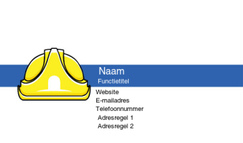 Bouw en aannemen Visitekaartje 807