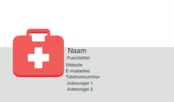 Gezondheidszorg en openbare veiligheid Visitekaartje 639