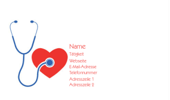 Gesundheitswesen & öffentliche Sicherheit Visitenkarte 400