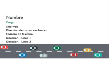 Automovilismo y transporte Tarjeta Profesional 398