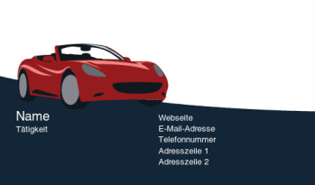 Automobilbranche & Transport Visitenkarte 565