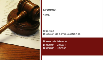 Legal y política Tarjeta Profesional 133