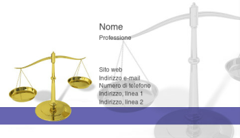 Settori politico e giuridico Biglietto da visita 242