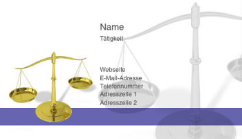 Rechtswesen & Politik Visitenkarte 243