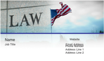 Legal & Politics Business Card 1458