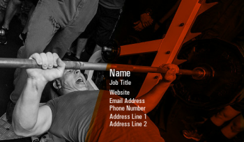 Sports & Fitness Business Card 899