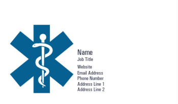 Health Care & Public Safety Business Card 392