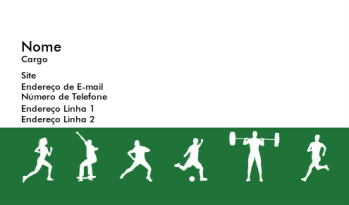 Esportes & Condicionamento Físico Cartão de Visita 239