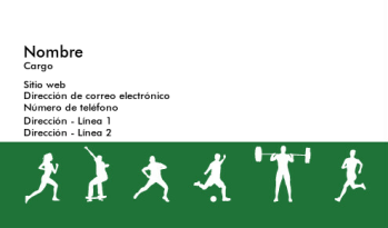 Deportes y fitness Tarjeta Profesional 239