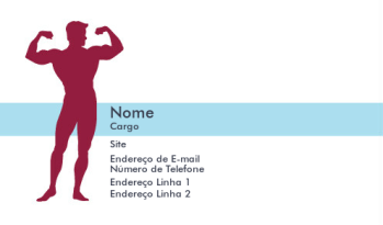 Esportes & Condicionamento Físico Cartão de Visita 1102