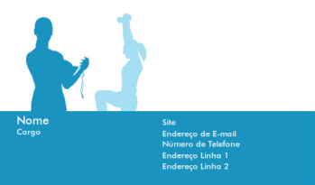 Esportes & Condicionamento Físico Cartão de Visita 610