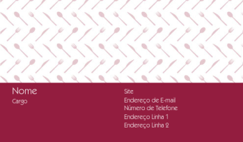Comida, Bebida & Restaurante Cartão de Visita 202