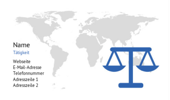 Rechtswesen & Politik Visitenkarte 464