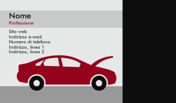 Settore automobilistico e trasporti Biglietto da visita 770