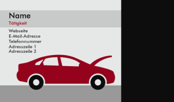 Automobilbranche & Transport Visitenkarte 770