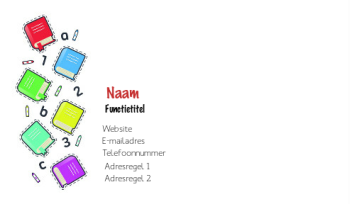Kinderopvang en onderwijs Visitekaartje 988