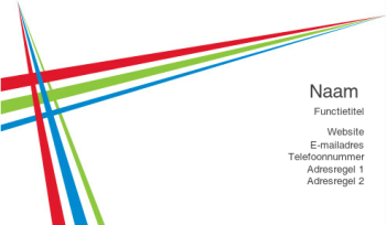 Bedrijven en consulting Visitekaartje 457