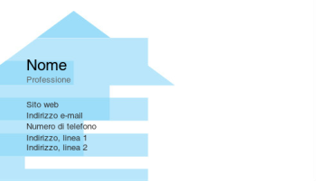 Settore immobiliare Biglietto da visita 749