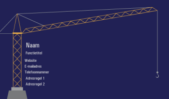 Bouw en aannemen Visitekaartje 1373