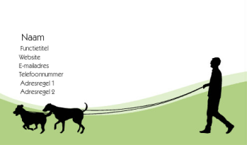 Dieren en huisdieren Visitekaartje 484