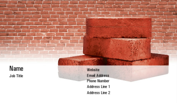 Construction & Contracting Business Card 406