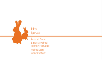 Hayvanlar & Evcil Hayvanlar Kartvizit 1314