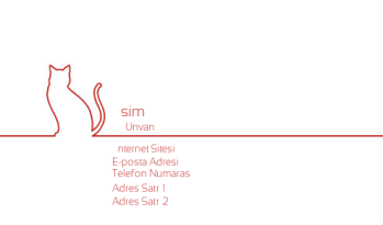 Hayvanlar & Evcil Hayvanlar Kartvizit 1315