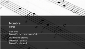 Entretenimiento, arte y música Tarjeta Profesional 600