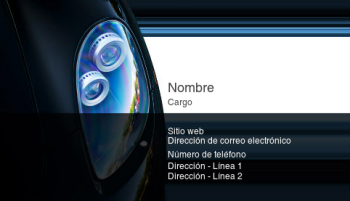 Automovilismo y transporte Tarjeta Profesional 541