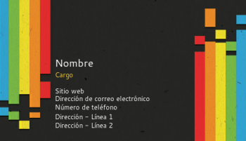 Entretenimiento, arte y música Tarjeta Profesional 158