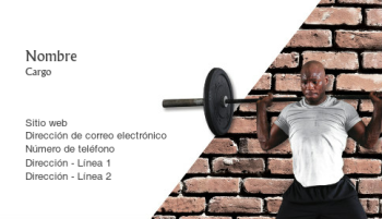 Deportes y fitness Tarjeta Profesional 1397