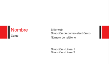 Comercio y ventas Tarjeta Profesional 345