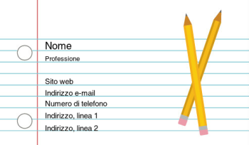 Assistenza all'infanzia ed educazione Biglietto da visita 836