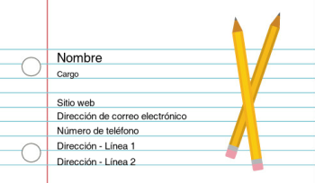 Educación y cuidado infantil Tarjeta Profesional 836